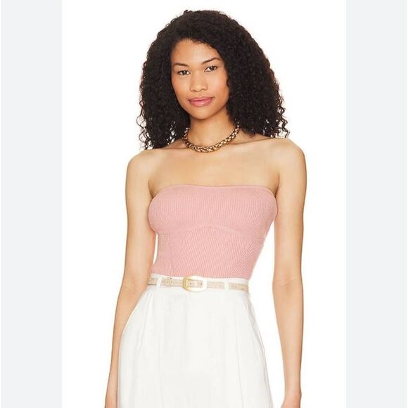 3/$15 WeWoreWhat Ribbed Tube Top in Canvas - Picture 1 of 7